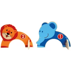 Bino Kinderset Rocket Van Hout, Dierentuin -Kinderen Buitenspeelgoed bino kinderset rocket van hout dierentuin a360513 4