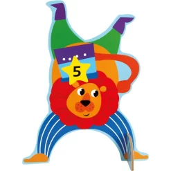 Bino Kinderspel K Rocket Set Van Hout, Circus -Kinderen Buitenspeelgoed bino kinderspel k rocket set van hout circus a360509 4