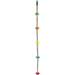 Bino Klimtouw Met Kleurrijke Houten Treden