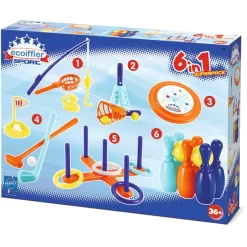 Ecoiffier Sport Set, 6 Stuks -Kinderen Buitenspeelgoed ecoiffier sport set 6 stuks a386686 3