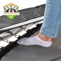 EXIT TOYS EXIT Allure Premium Trampoline 214x366cm - Zwart -Kinderen Buitenspeelgoed exit allure premium trampoline 214x366cm zwart a337416 3