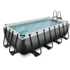 EXIT TOYS EXIT Black Leather Zwembad 400x200x100cm Met Filterpomp - Zwart