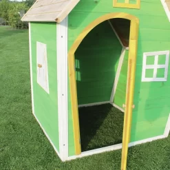 EXIT TOYS EXIT Fantasia 100 Houten Speelhuis - Groen -Kinderen Buitenspeelgoed exit fantasia 100 houten speelhuis groen a248271 4