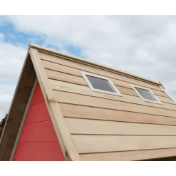 EXIT TOYS EXIT Fantasia 100 Houten Speelhuis - Rood -Kinderen Buitenspeelgoed exit fantasia 100 houten speelhuis rood a248288 4