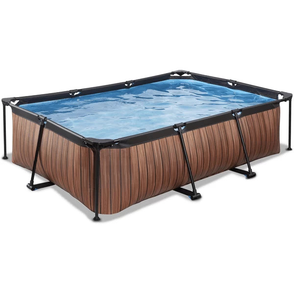 EXIT TOYS EXIT Frame Pool 220x150x60cm (12v Cartridge Filterpomp) - Houtlook 1 EXIT TOYS EXIT Frame Pool 220x150x60cm (12v Cartridge Filterpomp) - Houtlook