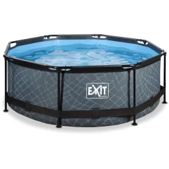 EXIT TOYS EXIT Frame Pool ø244x76cm - GrijsEXIT PeakPro ø10ft Zwart