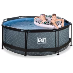 EXIT TOYS EXIT Frame Pool ø244x76cm - GrijsEXIT PeakPro ø10ft Zwart -Kinderen Buitenspeelgoed exit frame pool o244x76cm grijsexit peakpro o10ft zwart a305861 4
