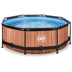 EXIT TOYS EXIT Frame Pool ø244x76cm - Hout OptiekEXIT PeakPro ø10ft Zwart