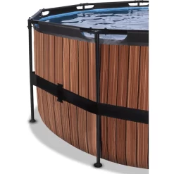 EXIT TOYS EXIT Frame Pool ø488x122cm(12v Sand Filter) - Hout + Zonnedak -Kinderen Buitenspeelgoed exit frame pool o488x122cm 12v sand filter hout zonnedak a305963 3