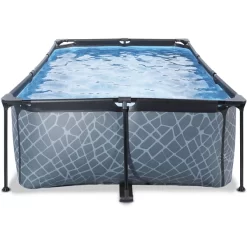 EXIT TOYS EXIT Frame Zwembad 220x150x60cm (12v-kartonfilterpomp) - Grijs -Kinderen Buitenspeelgoed exit frame zwembad 220x150x60cm 12v kartonfilterpomp grijs a305881 3