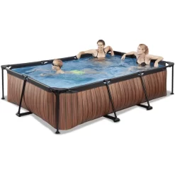 EXIT TOYS EXIT Frame Zwembad 300x200x65cm (12v) - Hout Optiek -Kinderen Buitenspeelgoed exit frame zwembad 300x200x65cm 12v hout optiek a305888 4