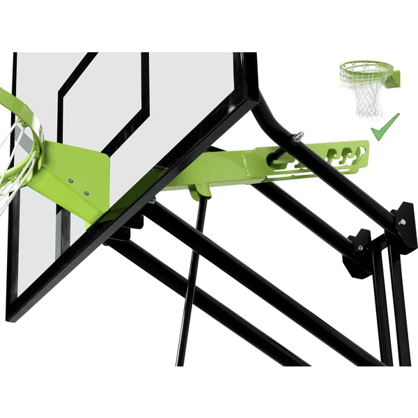 EXIT TOYS EXIT Galaxy Basket Aan De Muur Bevestigde Ballenhoepel Met Dunkring - Groen/zwar 3 EXIT TOYS EXIT Galaxy Basket Aan De Muur Bevestigde Ballenhoepel Met Dunkring - Groen/zwar - Afbeelding 3