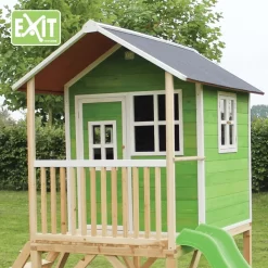 EXIT TOYS EXIT Loft 500 Houten Speelhuis - Groen 8 EXIT TOYS EXIT Loft 500 Houten Speelhuis - Groen -Kinderen Buitenspeelgoed exit loft 500 houten speelhuis groen a248336 3