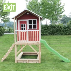 EXIT TOYS EXIT Loft 500 Houten Speelhuis - Rood 7 EXIT TOYS EXIT Loft 500 Houten Speelhuis - Rood -Kinderen Buitenspeelgoed exit loft 500 houten speelhuis rood a248338 2
