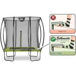 EXIT TOYS EXIT Silhouet Trampoline 153 X 214 Cm, Groen -Kinderen Buitenspeelgoed exit silhouet trampoline 153 x 214 cm groen a294559 3