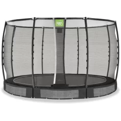 EXIT TOYS EXIT Silhouette Grondtrampoline ø366 Cm Met Veiligheidsnet - Groen