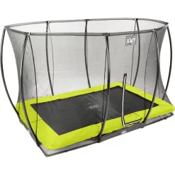 EXIT TOYS EXIT Silhouette Inground Trampoline 214x305cm Met Veiligheidsnet - Groen -Kinderen Buitenspeelgoed exit silhouette inground trampoline 214x305cm met veiligheidsnet groen a251729 2