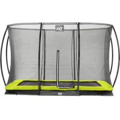 EXIT TOYS EXIT Silhouette Inground Trampoline 214x305cm Met Veiligheidsnet - Groen