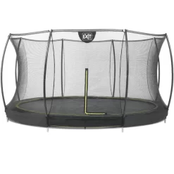 EXIT TOYS EXIT Silhouette Inground Trampoline ø366cm Met Veiligheidsnet - Zwart