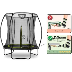 EXIT TOYS EXIT Silhouette Trampoline ø183cm - Zwart -Kinderen Buitenspeelgoed exit silhouette trampoline o183cm zwart a251446 2