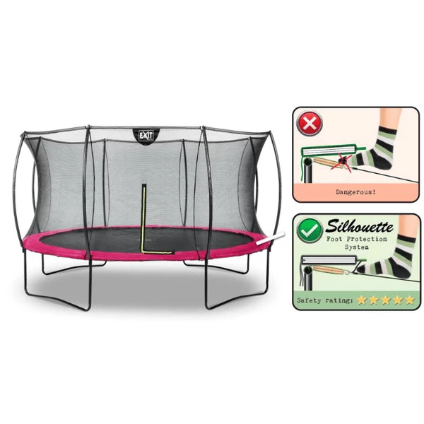 EXIT TOYS EXIT Silhouette Trampoline ø366cm - Roze 2 EXIT TOYS EXIT Silhouette Trampoline ø366cm - Roze - Afbeelding 2