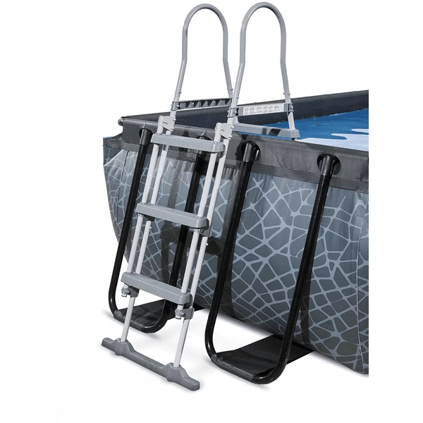 EXIT TOYS EXIT Stone Zwembad 540x250x100cm Met Afdekking, Sand Filter En Warmtepomp, Grijs 5 EXIT TOYS EXIT Stone Zwembad 540x250x100cm Met Afdekking, Sand Filter En Warmtepomp, Grijs - Afbeelding 5