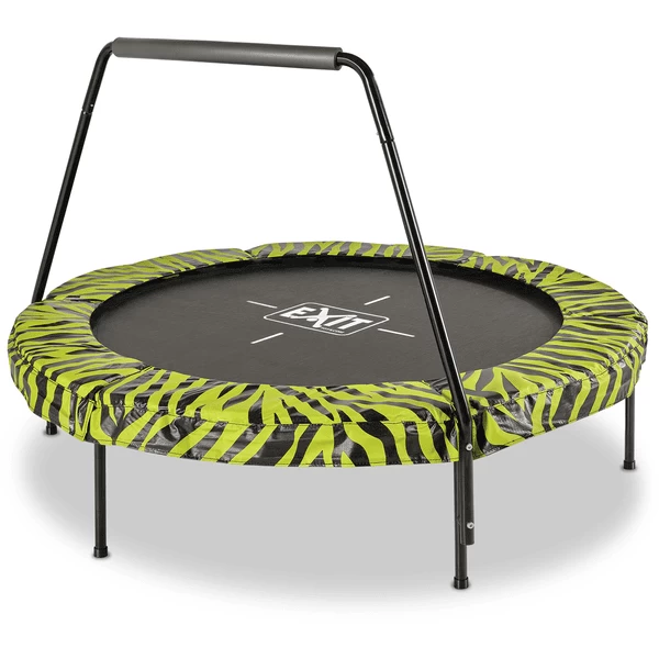 EXIT TOYS EXIT Tiggy Junior Trampoline Met Greepstang ø140 Cm, Zwart/groen 1 EXIT TOYS EXIT Tiggy Junior Trampoline Met Greepstang ø140 Cm, Zwart/groen