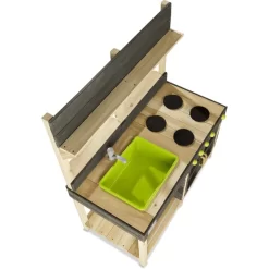 EXIT TOYS EXIT Yummy 200 Houten Buitenkeuken - Naturel -Kinderen Buitenspeelgoed exit yummy 200 houten buitenkeuken naturel a268350 2