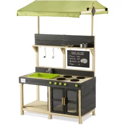 EXIT TOYS EXIT Yummy 300 Houten Buitenkeuken - Naturel -Kinderen Buitenspeelgoed exit yummy 300 houten buitenkeuken naturel a265527 2