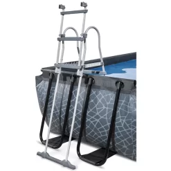 EXIT TOYS EXIT Zwembad Stone 400x200cm Met Overkapping En Zandfilterpomp - Grijs -Kinderen Buitenspeelgoed exit zwembad stone 400x200cm met overkapping en zandfilterpomp grijs a269406 3