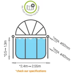 EXIT TOYS EXIT Zwembad Zonnescherm ø244cm 7 EXIT TOYS EXIT Zwembad Zonnescherm ø244cm -Kinderen Buitenspeelgoed exit zwembad zonnescherm o244cm a308173 3
