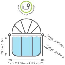EXIT TOYS EXIT Zwembadafdekking 300x200cm -Kinderen Buitenspeelgoed exit zwembadafdekking 300x200cm a294645 2