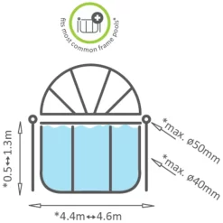 EXIT TOYS EXIT Zwembadafdekking ø450cm -Kinderen Buitenspeelgoed exit zwembadafdekking o450cm a294643 2