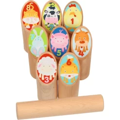 Goki KUBB Spel Voor Beginners Incl. Katoenen Zak