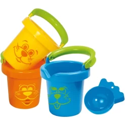 Gowi Grappige Babyemmer - Set Van 3 In Net -Kinderen Buitenspeelgoed gowi grappige babyemmer set van 3 in net a375454 2