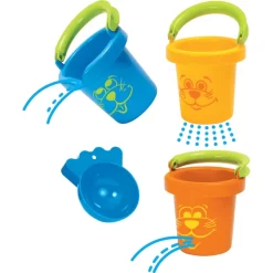 Gowi Grappige Babyemmer - Set Van 3 In Net -Kinderen Buitenspeelgoed gowi grappige babyemmer set van 3 in net a375454 3