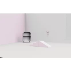 KIDKII Trap En Glijbaan Kunstleer Oud Roze -Kinderen Buitenspeelgoed kidkii trap en glijbaan kunstleer oud roze a375367 3