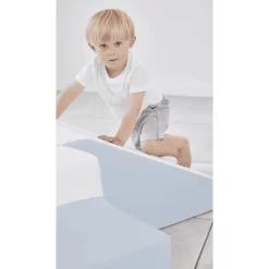 KIDKII Trap En Schuif Imitatieleer Blauw -Kinderen Buitenspeelgoed kidkii trap en schuif imitatieleer blauw a375361 2