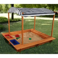 Kidkraft® Zandbak Met Zonnendak 7 Kidkraft® Zandbak Met Zonnendak -Kinderen Buitenspeelgoed kidkraft zandbak met zonnendak a217912 2