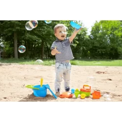 LENA Zandset Blauw, 10-delig -Kinderen Buitenspeelgoed lena zandset blauw 10 delig a132840 2