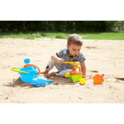 LENA Zandset Blauw, 10-delig -Kinderen Buitenspeelgoed lena zandset blauw 10 delig a132840 4