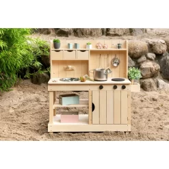 MUDDY BUDDY Buitenspeelkeuken "Explorer" Naturel -Kinderen Buitenspeelgoed muddy buddy buitenspeelkeuken explorer naturel a412339 3