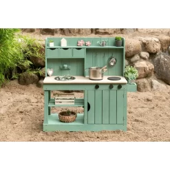 MUDDY BUDDY Buitenspeelkeuken "Explorer" Saliegroen -Kinderen Buitenspeelgoed muddy buddy buitenspeelkeuken explorer saliegroen a412341 4