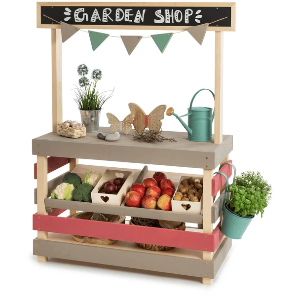 MUDDY BUDDY Speelgoedwinkel Voor Buiten "Garden Friend" Naturel-warmgrijs-mauve-roze 4 MUDDY BUDDY Speelgoedwinkel Voor Buiten "Garden Friend" Naturel-warmgrijs-mauve-roze - Afbeelding 4