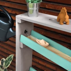 MUDDY BUDDY Waterbaan "Aqua Tower" Warmgrijs Salie -Kinderen Buitenspeelgoed muddy buddy waterbaan aqua tower warmgrijs salie a412727 3