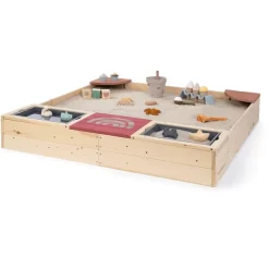 MUDDY BUDDY Zandbak "Beach Rebel" Naturel Poederroze -Kinderen Buitenspeelgoed muddy buddy zandbak beach rebel naturel poederroze a412387 3