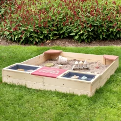 MUDDY BUDDY Zandbak "Beach Rebel" Naturel Poederroze -Kinderen Buitenspeelgoed muddy buddy zandbak beach rebel naturel poederroze a412387 4