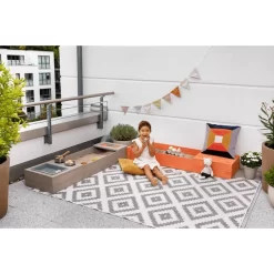 MUDDY BUDDY Zandbak "Flexy Style " Warm Grijs-zalm -Kinderen Buitenspeelgoed muddy buddy zandbak flexy style warm grijs zalm a412736 4