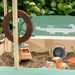 MUDDY BUDDY Zandbak "Jungle King" Natural-salie-mokka -Kinderen Buitenspeelgoed muddy buddy zandbak jungle king natural salie mokka a412349 4
