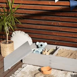 MUDDY BUDDY Zandbak "Space Saver" Warm Grijs -Kinderen Buitenspeelgoed muddy buddy zandbak space saver warm grijs a412568 4